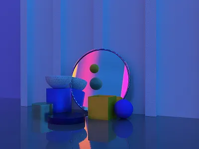 Monday Blues 3d 3dart 3dartist adobe adobe dimension adobe photoshop digital art digital illustrator digital render graphicdesign illustration