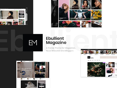 Ebullient - Magazine & News Theme editorial layout magazine newspaper publishing responsive social media template theme web design wordpress