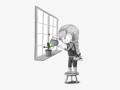 Little Joys: Gardening character character design children book illustration childrens book childrens illustration digital illustration gardening girl illustration illustration kidlit kids illustration procreate