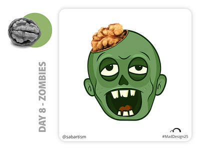 Day 8 - Zombies art character concept concept art concept design conceptual design designthursday illustration illustrator maddesign25 minimalism photoshop sabartism vector visual art visual design visualization walnut zombies