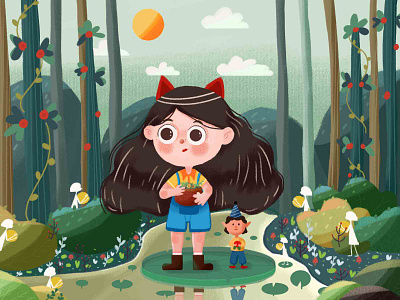 米罗的家乡 illustration