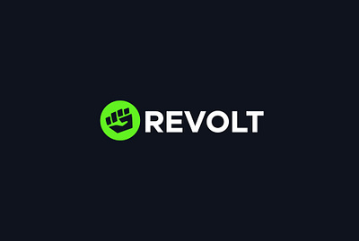 REVOLT fist hand logo logo design logo mark minimal simple