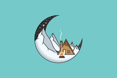 SNOW HOUSE flat design illustrator vector illustrator vector vector illustration vectorart