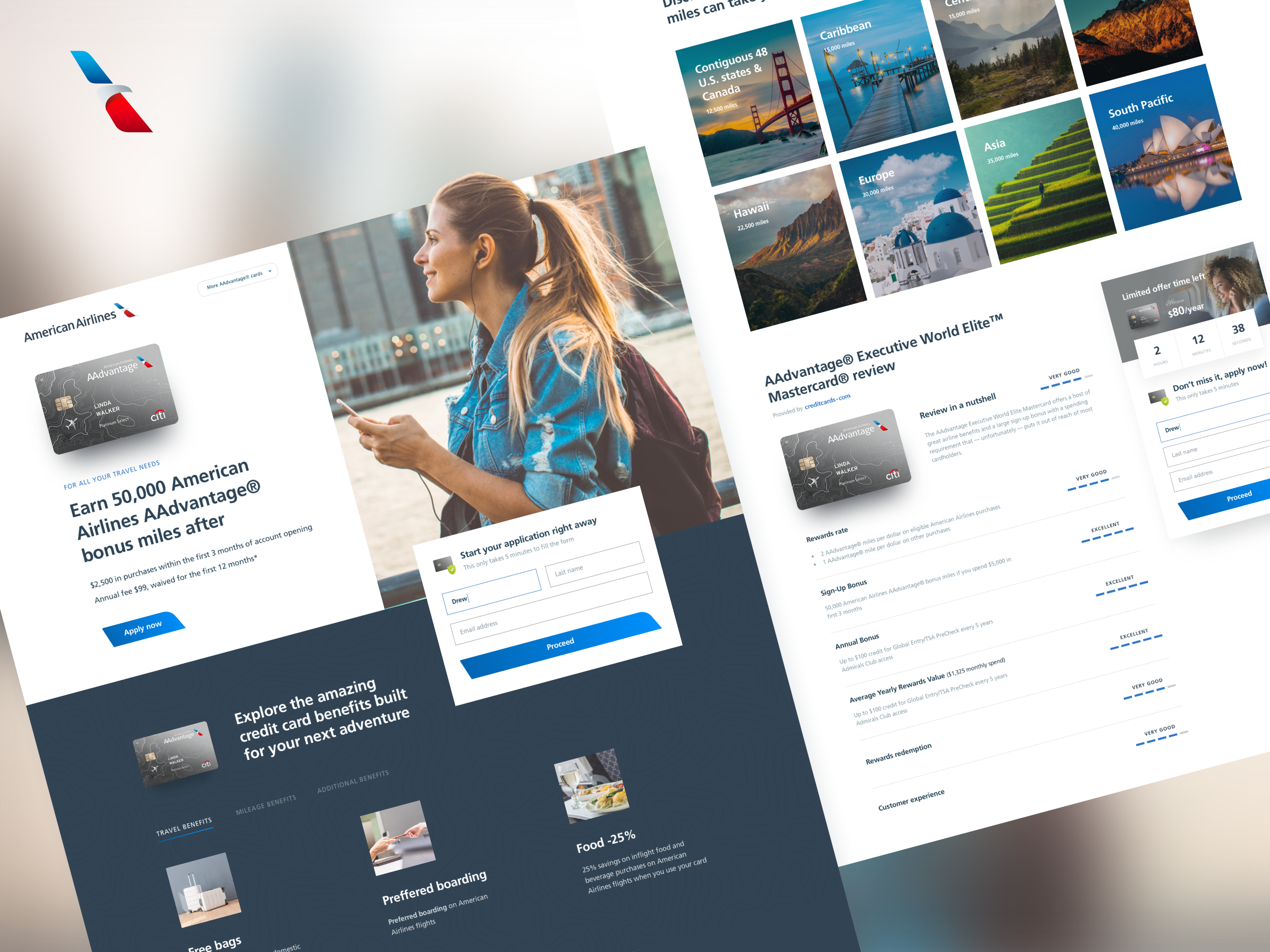 Example of American Airlines - AAdvantage®