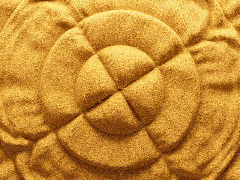 Cloth Rose 3d 3danimation abstract animation cgi cinema4d cloth design simulation yellow