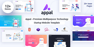 Appal - Premium Multipurpose Technology Startup HTML5 Template bootstrap corporate creative responsive saas seo software startup