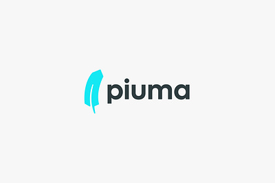 PIUMA bird feather logo logo design logo mark logodesign minimal minimalist