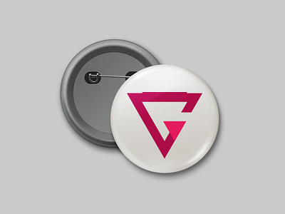 Pin Button Mockup for "Gam3r" branding marketing mockup