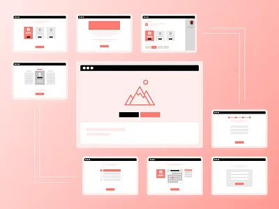 App Flow adobe xd app flow diagram flow flow chart lo fi lofi system flow ux design web design wireframe wireframing