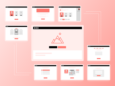 App Flow adobe xd app flow diagram flow flow chart lo fi lofi system flow ux design web design wireframe wireframing