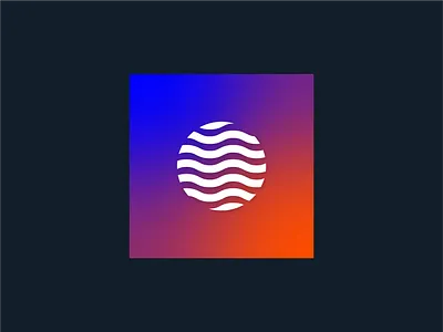 Rejected Mark + Gradient branding design gradient graphic logo planet vector waves