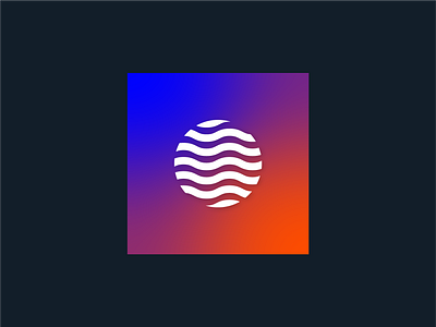 Rejected Mark + Gradient branding design gradient graphic logo planet vector waves