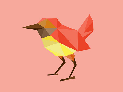 Polygonal Bird adobe photoshop bird branding character design creative graphic graphic design graphicdesigner photoshop polygonal vector