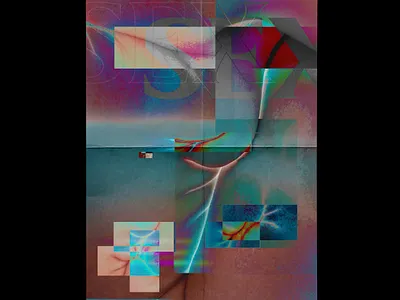 Poster BDY body colorful design digitalart distortion distress human illustration mockup paper paper art photoshop poster typogaphy ui visual design