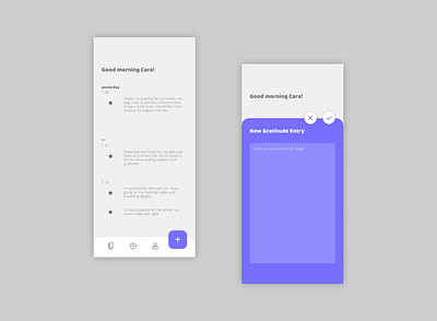 Practicing Gratitude app design color flat gratitude gratitude app mobile app design mobile design uidesign uxui