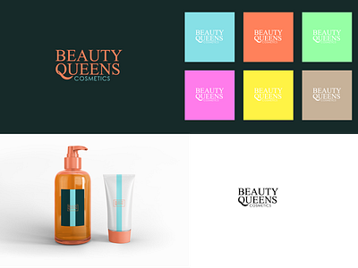 Beauty Queens Cosmetics logo design inspiration arabic beauty beauty logo beauty salon branding calligraphy calligraphy and lettering artist cosmetics cosmetics saloon design identitydesign illustration islamicart logodesign saloon typography typography design ui user ux