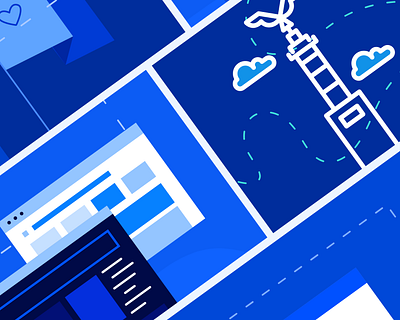 IBM Hero Images art design flat illustration illustrator minimal vector web website
