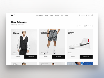 Nike branding clean design flat minimal modern nike shoes typography ui ui design ux web webdesign website design