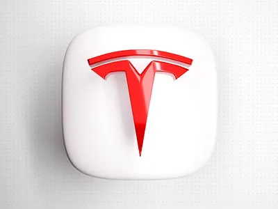 Tesla 3d blender car design elonmusk icon logo logodesign tesla thebigbangicons