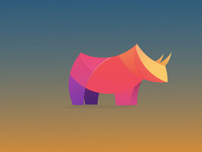 el rhino ai animal design fantasy icon illustration logo logodesign rhino vector