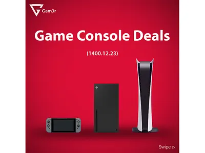 Instagram Slide Post Cover console poster style