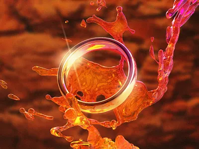 lotr 3d 3d art fantasy frodo illustration lord of the rings