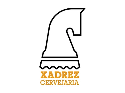 xadrez beer brand branding color design logo