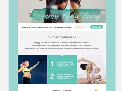 Preggy fit website design branding design webdesign