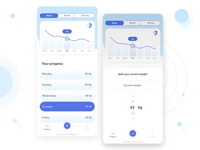 Daily UI 018 018 app challenge daily 100 challenge daily ui daily ui 018 daily ui challenge daily ui18 dailyui dailyui018 lose weight tracker ui ui18 weight weight tracker