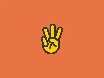 Westland Peace Fingers branding hand icon iconography illustration peace vector