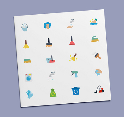 Washing & Cleaning Icons clean cleaning equipment icon icon design icon set icons tool washing