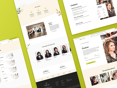 CrazyTiff - Website clean figma hairdresser luxury minimal responsive service services page ui website