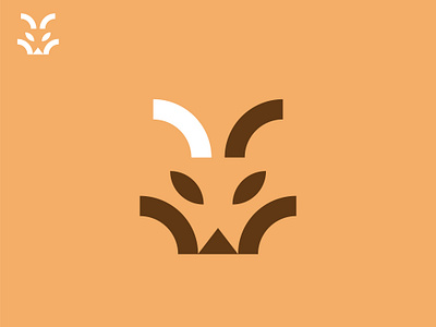 Fox Head black branding design fox foxy grid head logo logodesign minimal