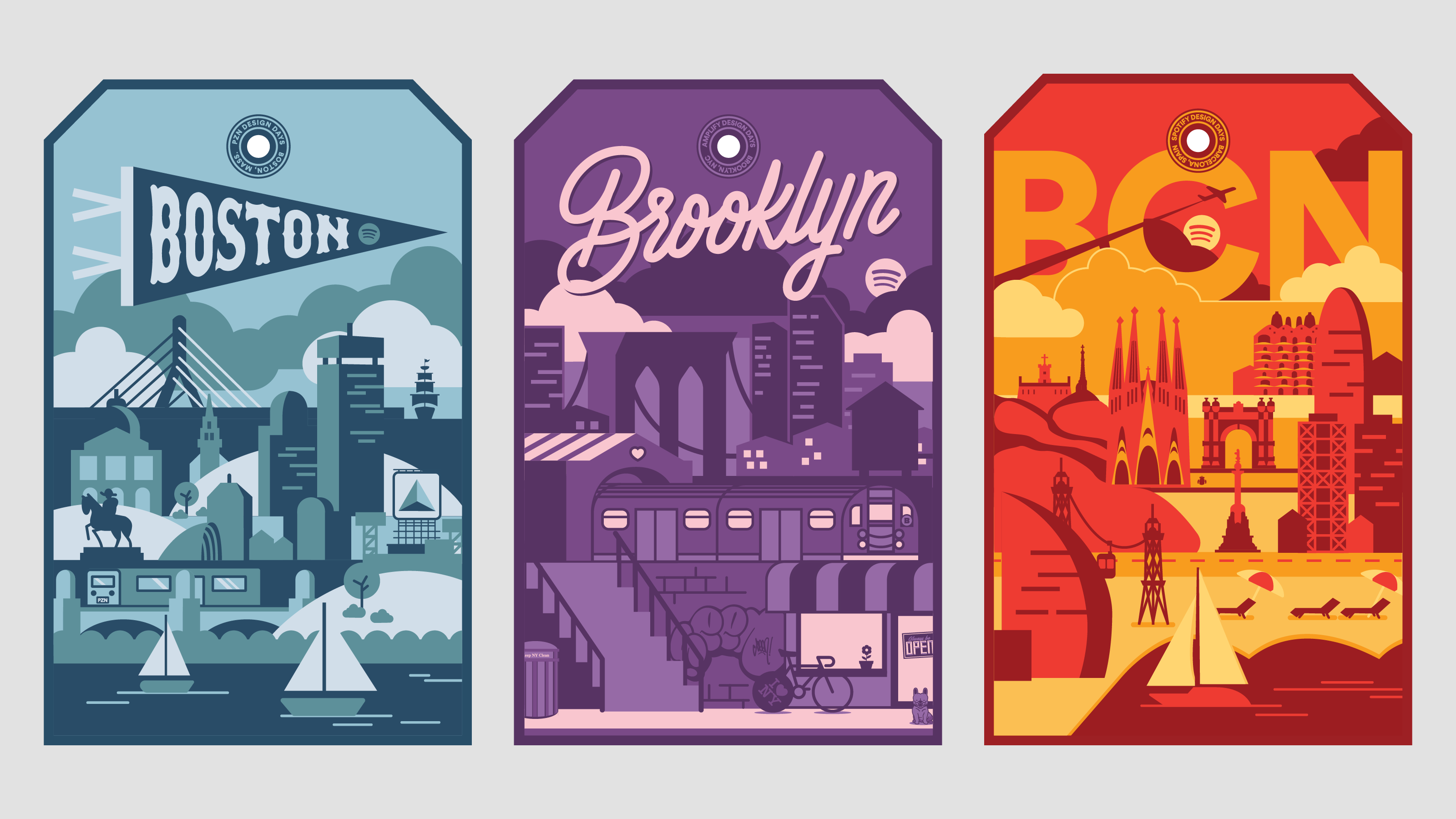 Example of Spotify Design travel tags