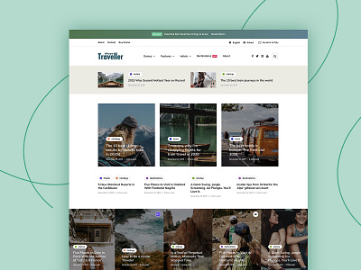 InHype travel blog blogger business corporate landing magazine minimal themeforest travel webdesign wordpress