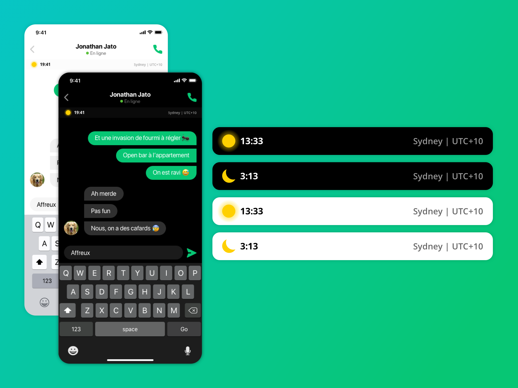 Example of Mobile chat application