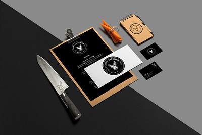 Hopp's Kitchen branding branding and identity branding design chef logo design digitalart illustration logo