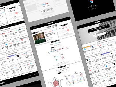 Filter Media Website app black and white color figma grid minimal newspaper political typography ui design ux