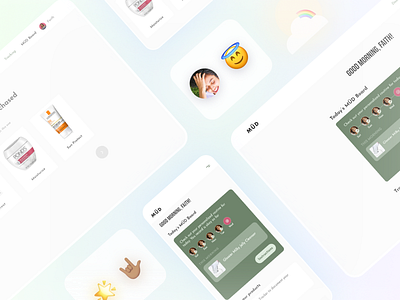 MÜD - Personalized beauty gradient icon responsive skincare task uidesign uiux