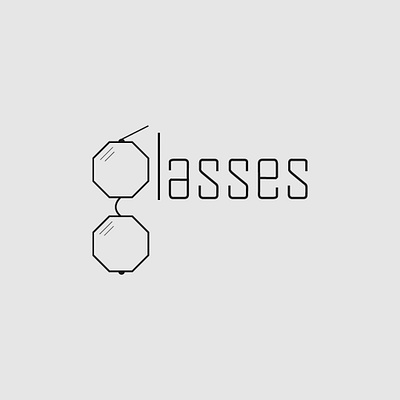 Glasses Logo branding glasses glasses logo illustrator logo logo design minimalist typography vector