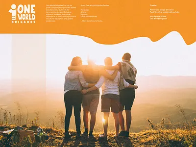 One World Brigades Re-Branding brand branding branding agency branding design identity design illustration illustrator logo minimal mockup non profit rebrand rebranding vector