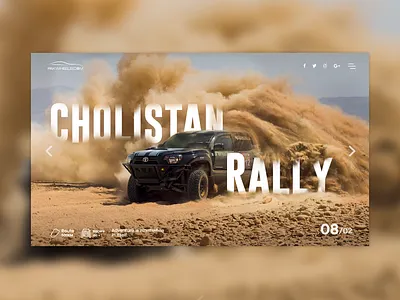 Desert Rally Landing Page adventure dailyui designideas frontend landing page landing page design ui uidesign uiuxdesign ux webdesign webdesigner website design
