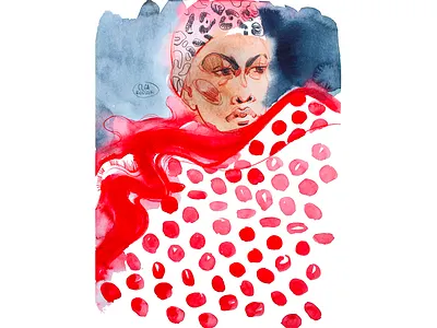 fashion illustration Comme Des Garcons art branding comme des garcons design fashion fashion art fashion illustration fashion illustrator illustration pencil water color