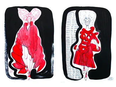 fashion illustrations Comme Des Garcons art comme des garcons design fashion fashion art fashion illustration fashion illustrator illustration pencil water color