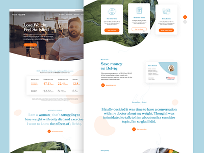 BELVIQ Website cards clean design digital health homepage interface layout minimal shapes ui ux website