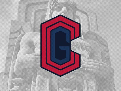 Cleveland Guardians Primary Logo baseball branding cleveland cleveland indians design illustration logo mlb rebrand sports sportsbranding sportslogo vector