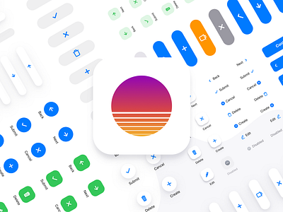 Case study: from Figma UI kit to the release of application app apple button buttons design figma flutter hourney icon ios iphone kit mobile prototyping templates travel ui ui kit ux