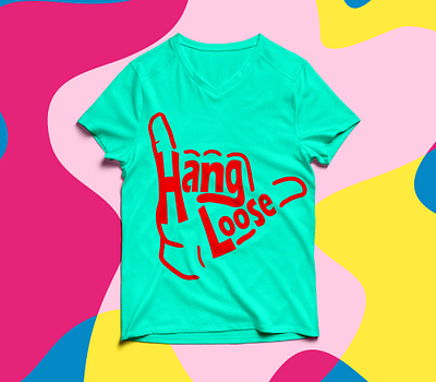 hang loose apperal branding design illustration