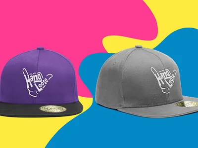 Hang loose hat branding design mockup photoshop