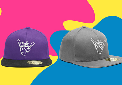 Hang loose hat branding design mockup photoshop
